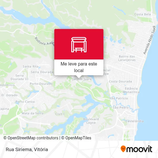 Rua Siriema mapa