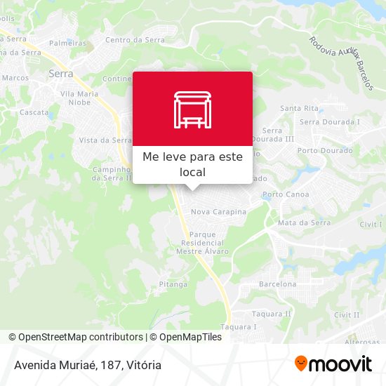 Avenida Muriaé, 187 mapa