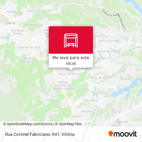 Rua Coronel Fabriciano, 841 mapa