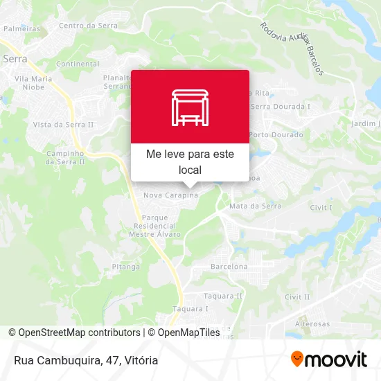 Rua Cambuquira, 47 mapa