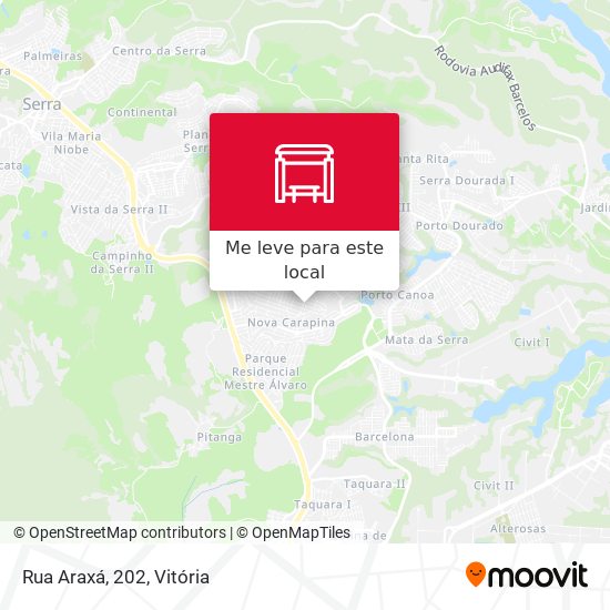 Rua Araxá, 202 mapa