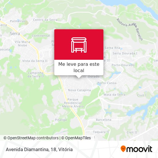 Avenida Diamantina, 18 mapa