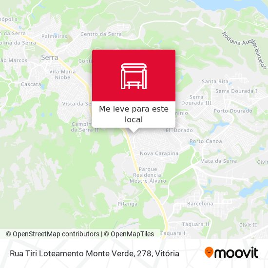 Rua Tiri Loteamento Monte Verde, 278 mapa