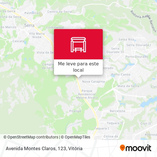 Avenida Montes Claros, 123 mapa