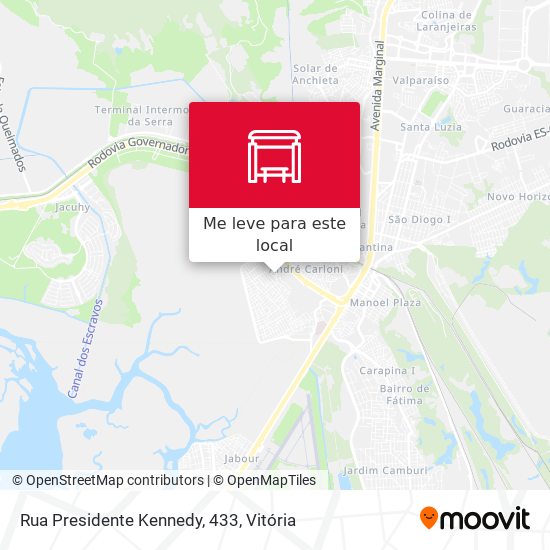 Rua Presidente Kennedy, 433 mapa
