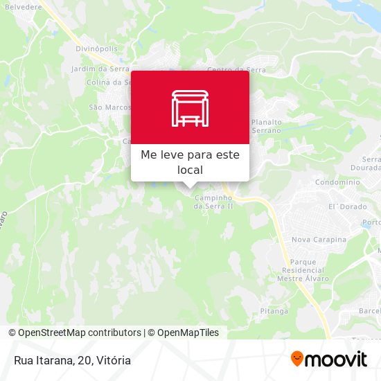 Rua Itarana, 20 mapa