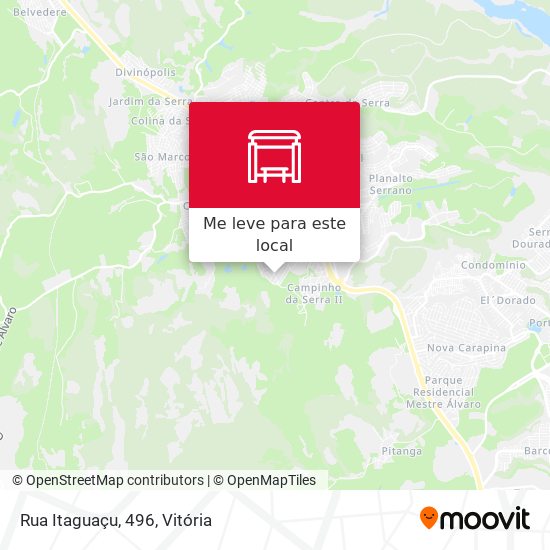 Rua Itaguaçu, 496 mapa