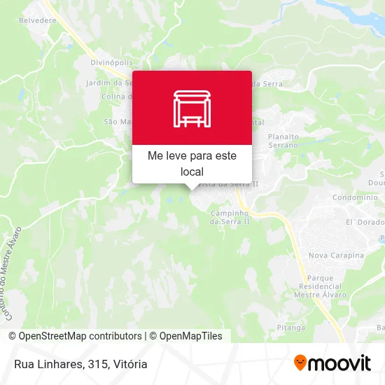 Rua Linhares, 315 mapa