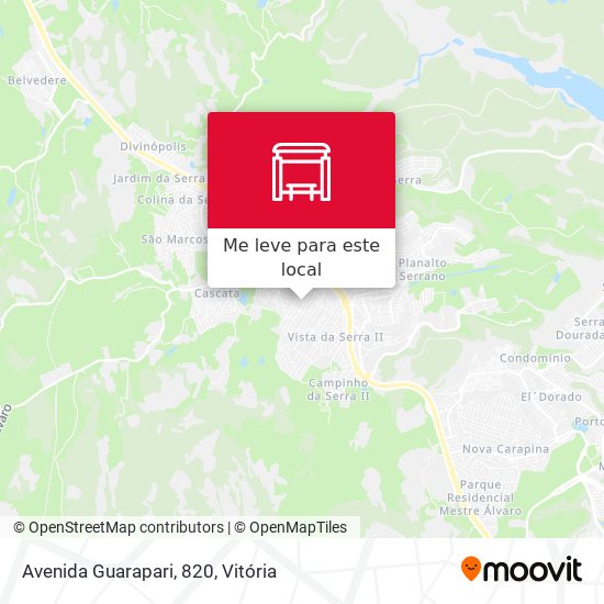 Avenida Guarapari, 820 mapa