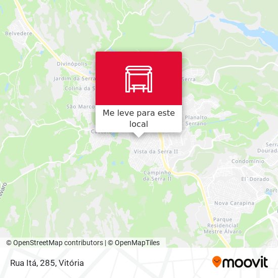 Rua Itá, 285 mapa