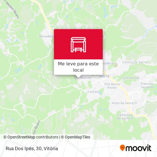 Rua Dos Ipês, 30 mapa