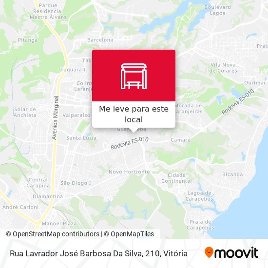 Rua Lavrador José Barbosa Da Silva, 210 mapa