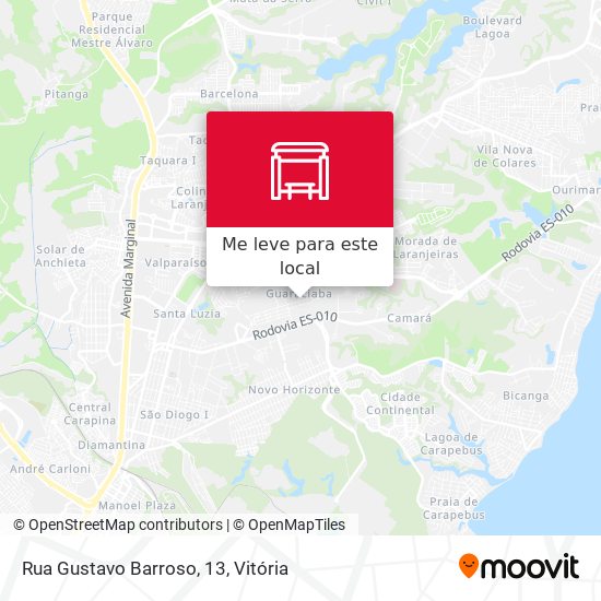 Rua Gustavo Barroso, 13 mapa