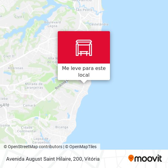 Avenida August Saint Hilaire, 200 mapa