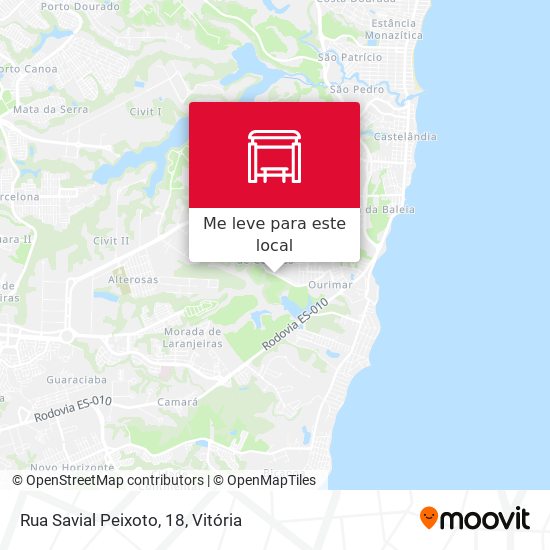 Rua Savial Peixoto, 18 mapa
