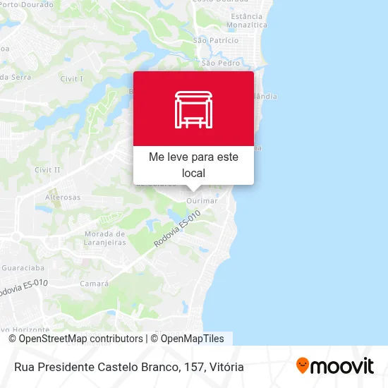 Rua Presidente Castelo Branco, 157 mapa