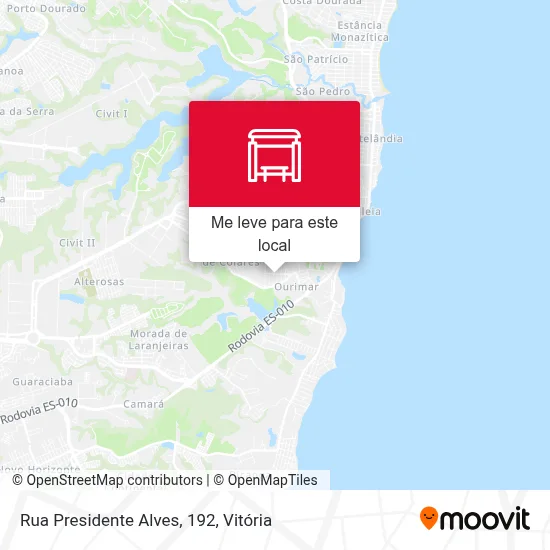 Rua Presidente Alves, 192 mapa