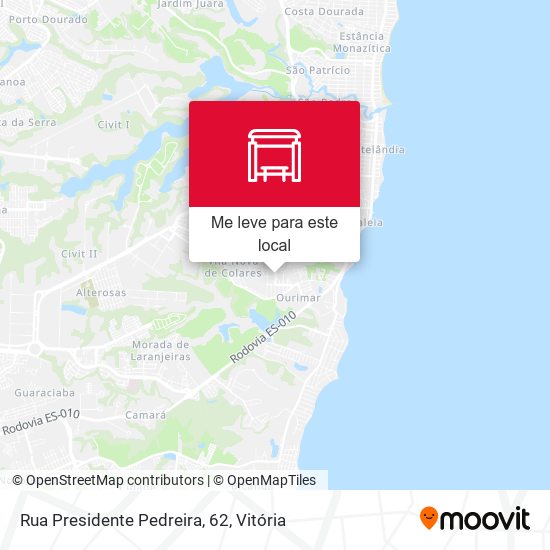Rua Presidente Pedreira, 62 mapa