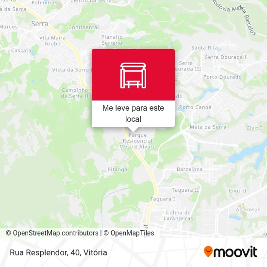 Rua Resplendor, 40 mapa