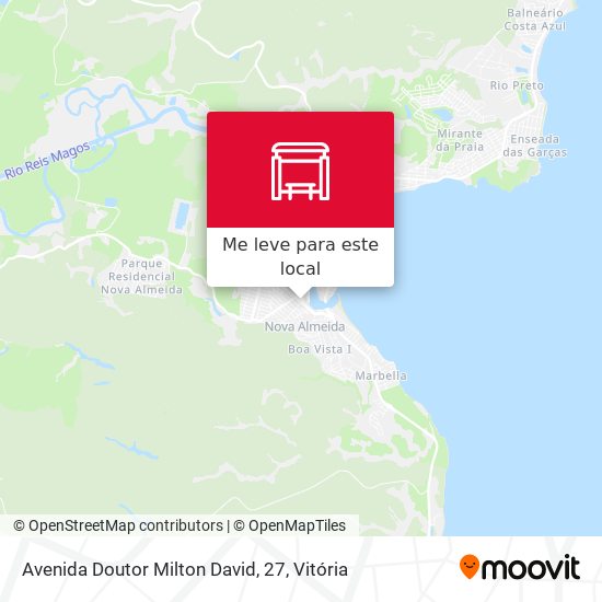 Avenida Doutor Milton David, 27 mapa