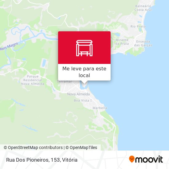 Rua Dos Pioneiros, 153 mapa