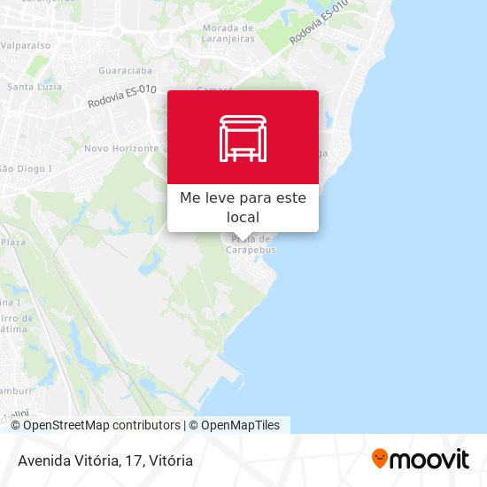 Avenida Vitória, 17 mapa