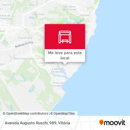 Avenida Augusto Ruschi, 989 mapa