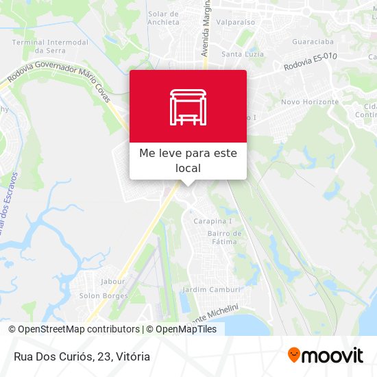 Rua Dos Curiós, 23 mapa