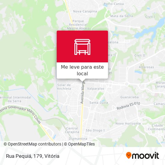 Rua Pequiá, 179 mapa