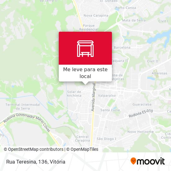 Rua Teresina, 136 mapa