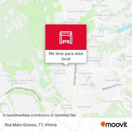 Rua Mato Grosso, 77 mapa