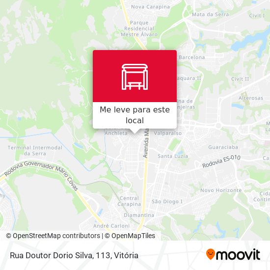 Rua Doutor Dorio Silva, 113 mapa