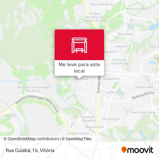 Rua Cuiabá, 16 mapa