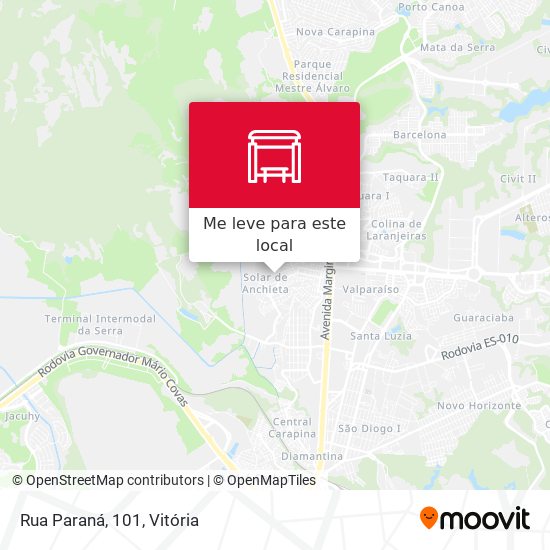 Rua Paraná, 101 mapa