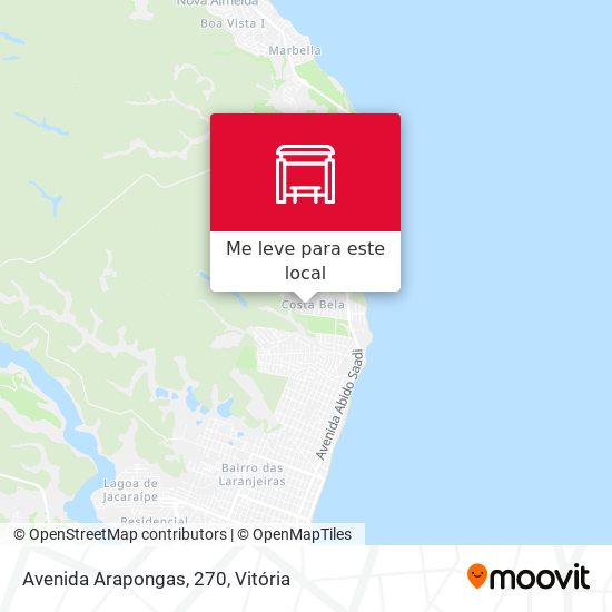 Avenida Arapongas, 270 mapa