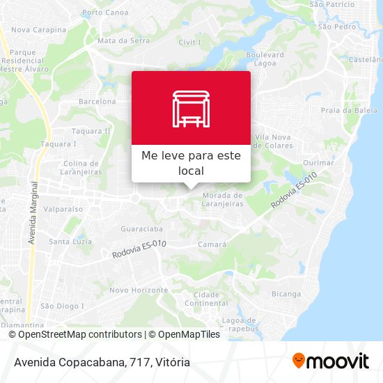 Avenida Copacabana, 717 mapa