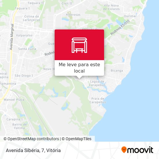 Avenida Sibéria, 7 mapa