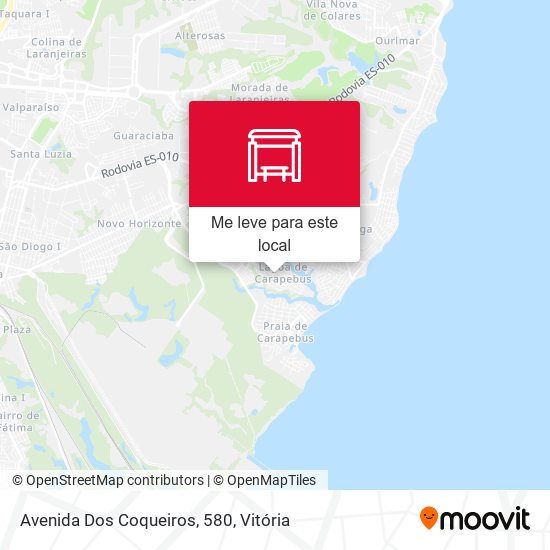 Avenida Dos Coqueiros, 580 mapa