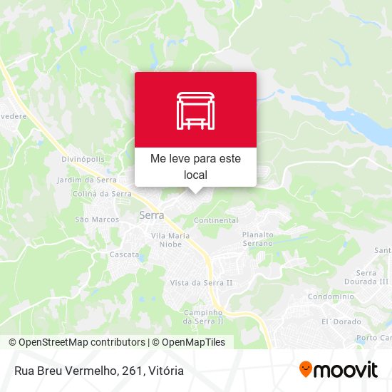 Rua Breu Vermelho, 261 mapa