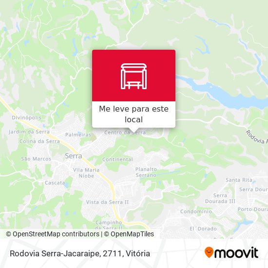 Rodovia Serra-Jacaraipe, 2711 mapa