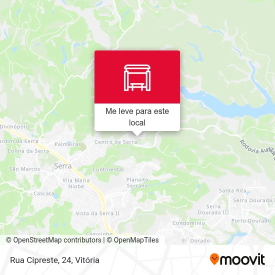 Rua Cipreste, 24 mapa