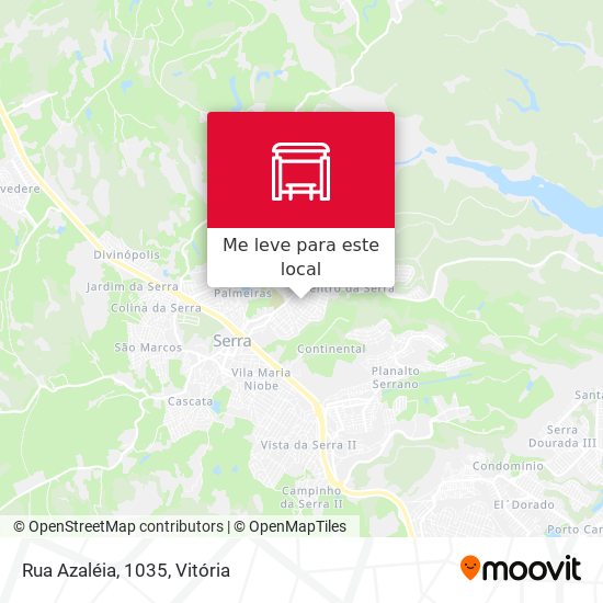 Rua Azaléia, 1035 mapa