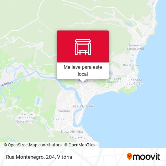 Rua Montenegro, 204 mapa