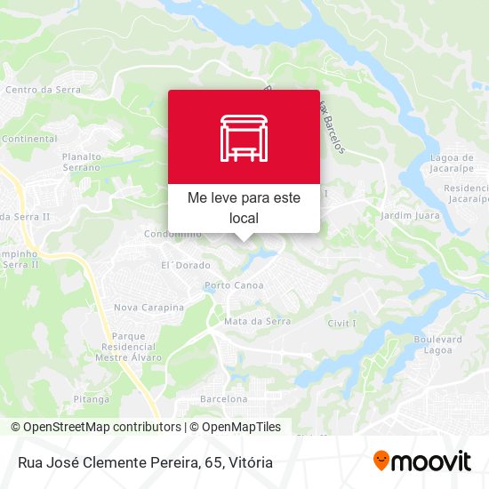 Rua José Clemente Pereira, 65 mapa