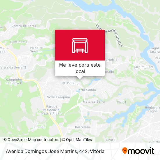 Avenida Domingos José Martins, 442 mapa