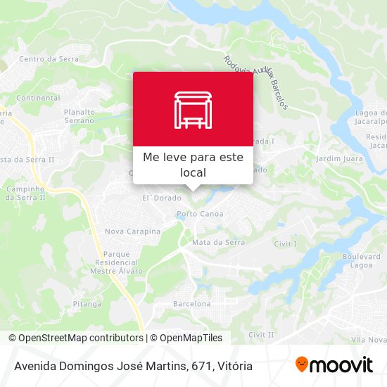 Avenida Domingos José Martins, 671 mapa