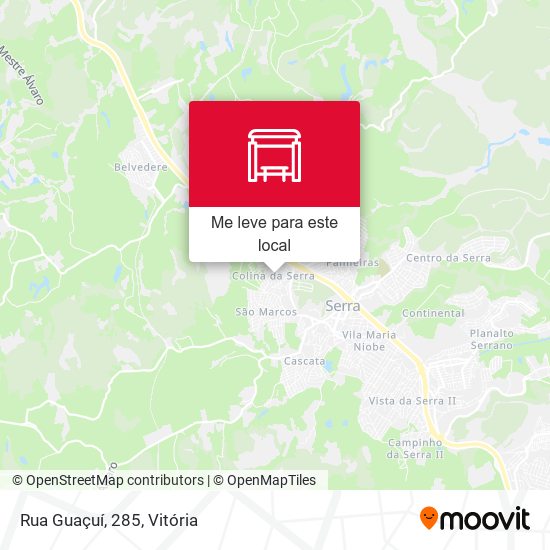 Rua Guaçuí, 285 mapa