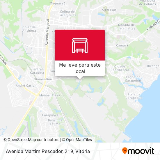 Avenida Martim Pescador, 219 mapa
