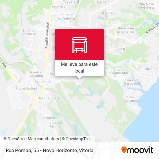 Rua Pombo, 55 - Novo Horizonte mapa