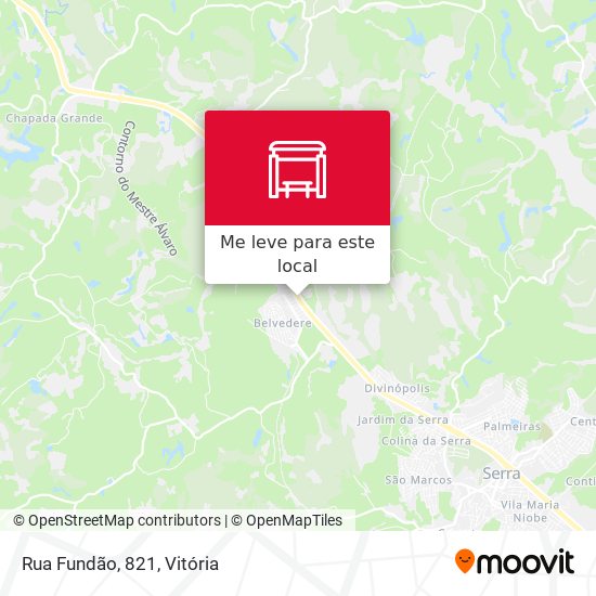 Rua Fundão, 821 mapa